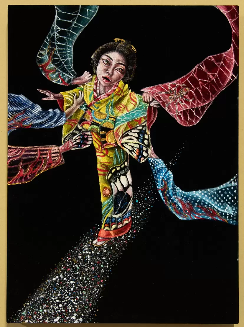 富士三羽舞利鳥図 by 志水 堅二 | 現代アートの販売・通販 | ArtSticker