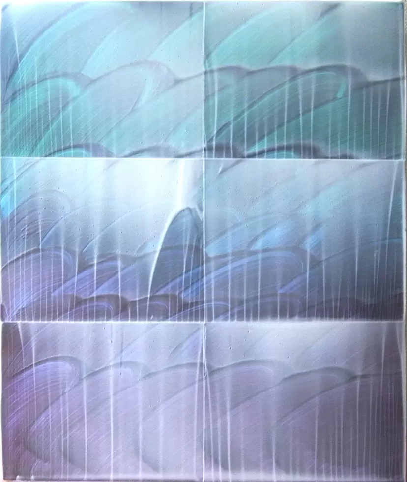 Grid17-5-15(ripples&rainbow) by 木村 秀樹
