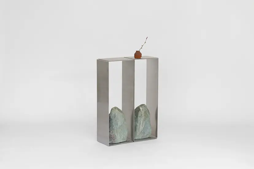 Steel and Stone Console by Batten & Kamp