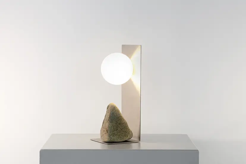 Steel and Stone Table Light by Batten & Kamp