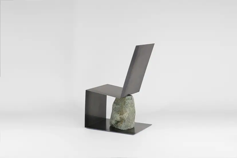 Steel and Stone Chair by Batten & Kamp