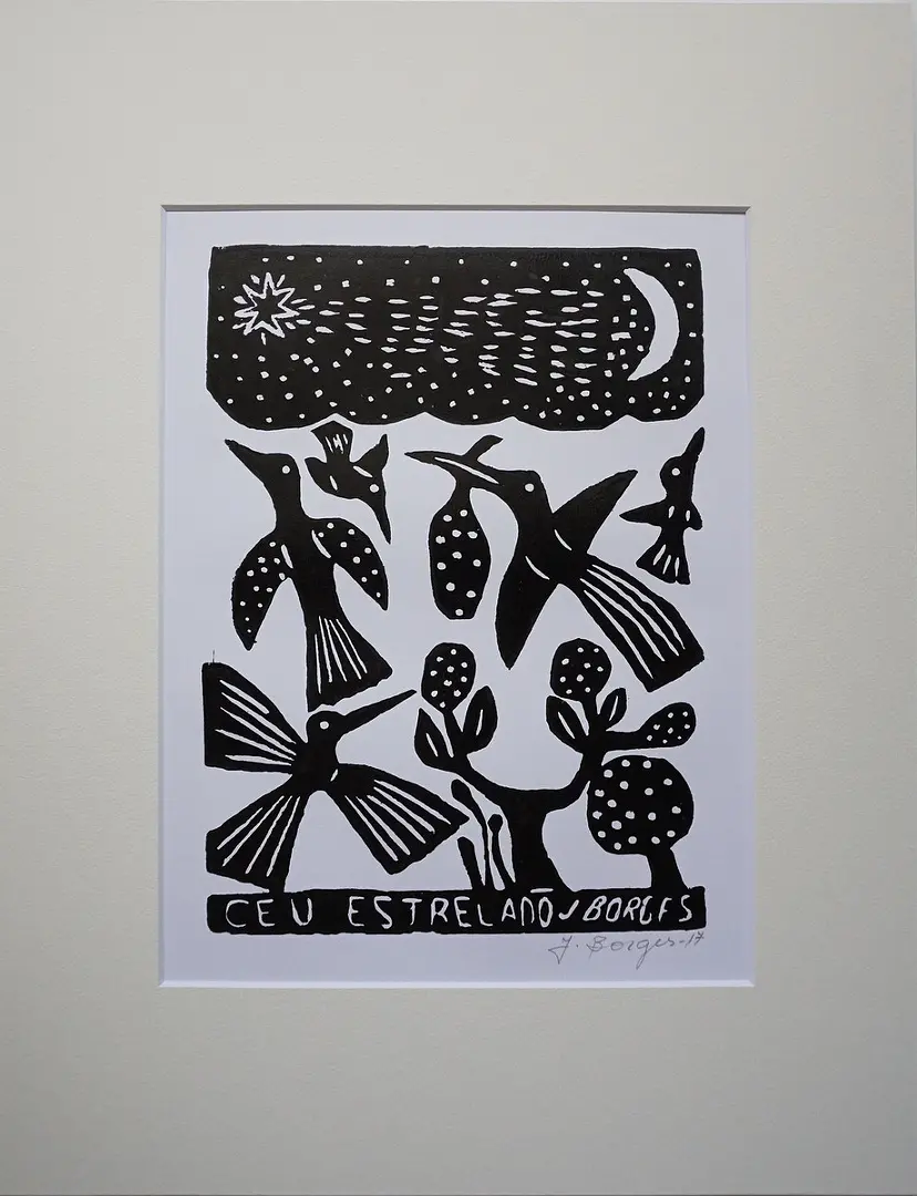 BORGES Wood Block Print ボルジェス木版画 のアート作品 | 現代