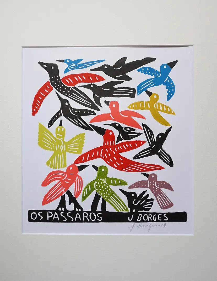 Os Pássaros - José Francisco Borges ( J. Borges ) by BORGES Wood 