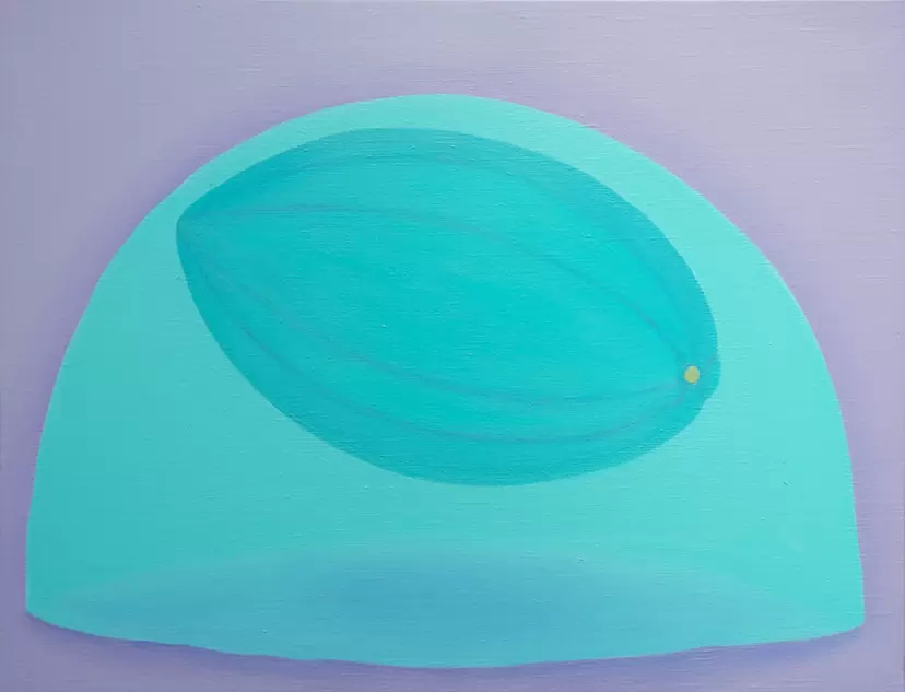 floating (light blue) by 河合 真⾥