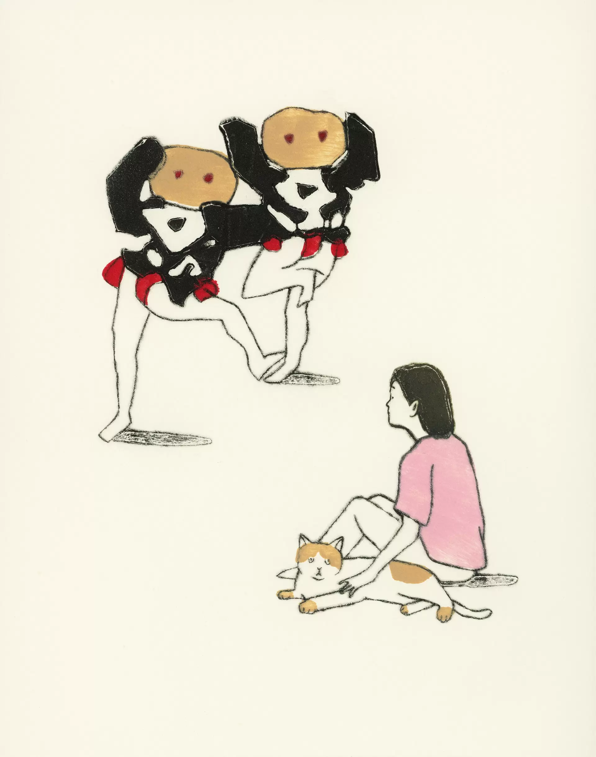 すずめ踊りの午後と猫