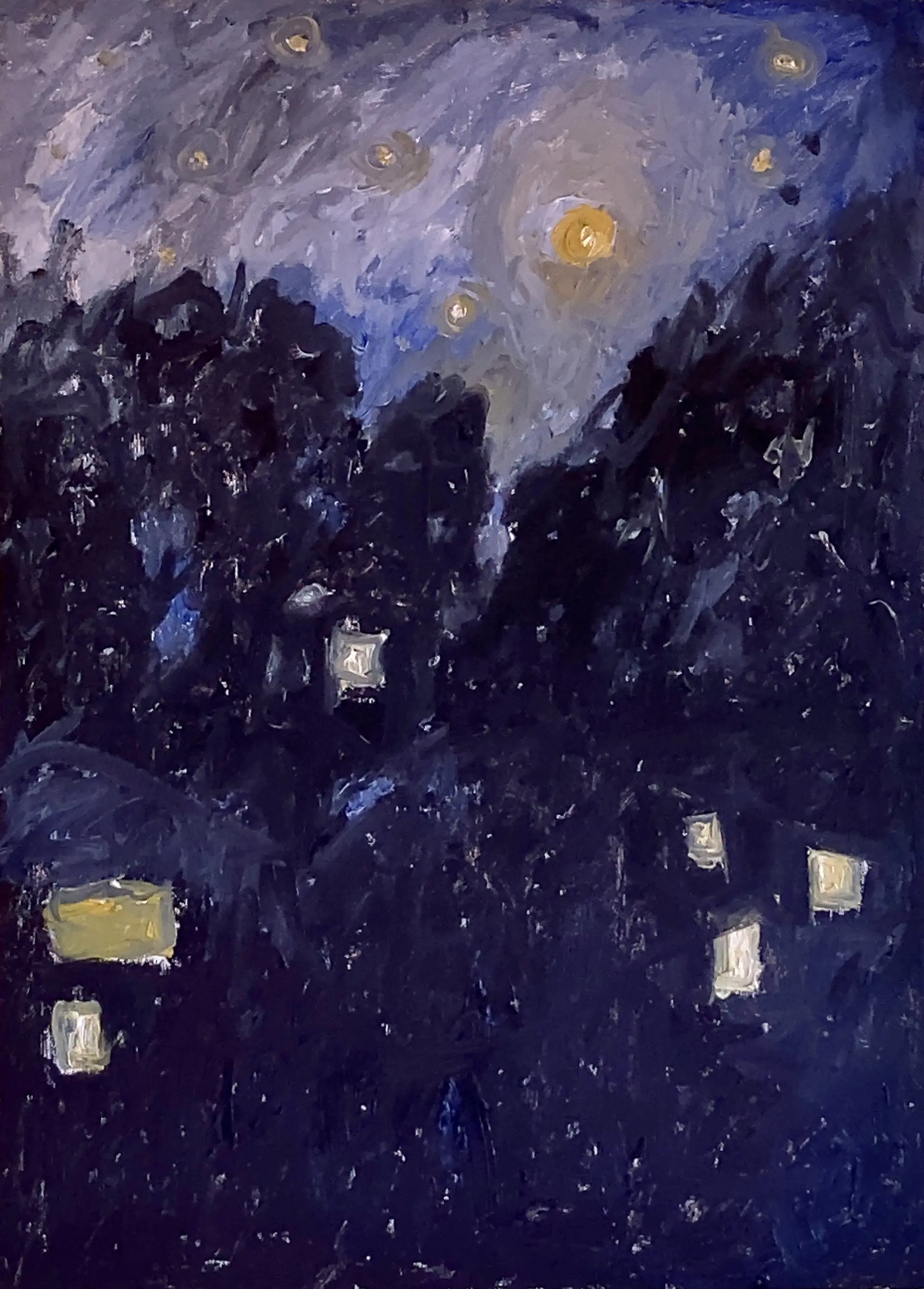 ドイツの満月の夜