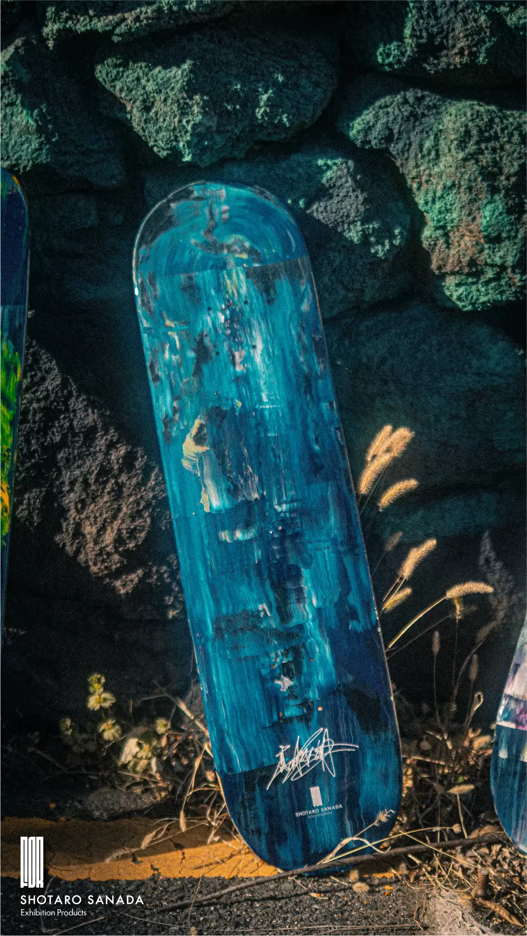 Skateboard deck 4 ( Blue × Light Blue )
