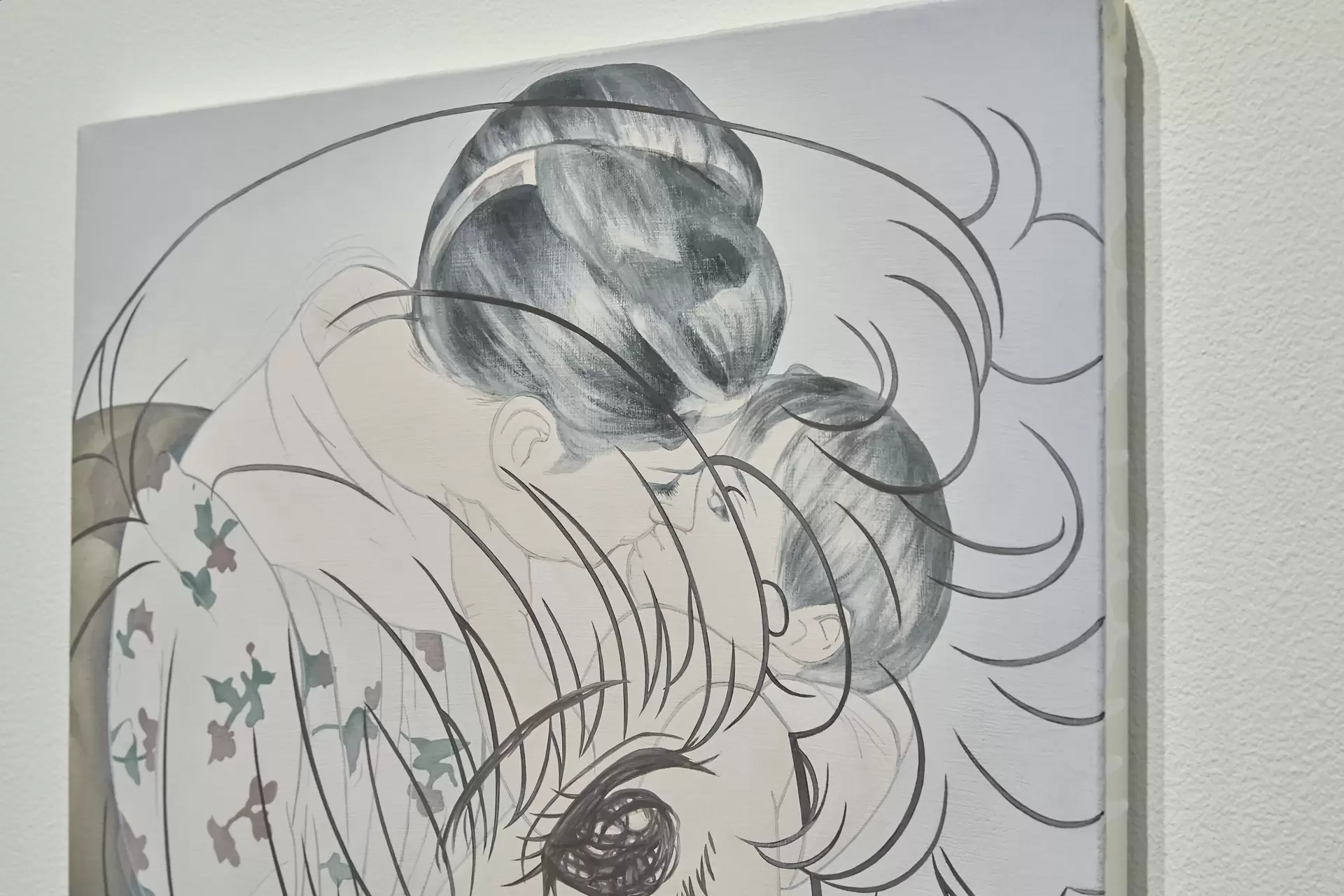 Victorya Kawai アート作品 絵画モノクロ Whispers of Defiance 1 by 山本れいら | 現代アートの販売・通販