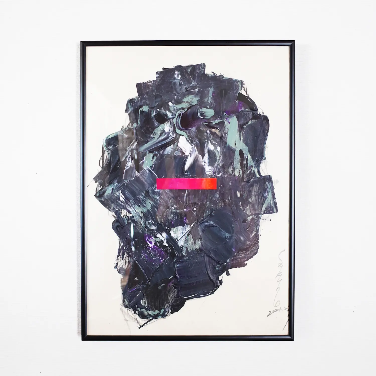 KenziSaitouによる和紙にインクによるドローイング作品 KenziSaitouによる和紙に墨.ドローイング作品