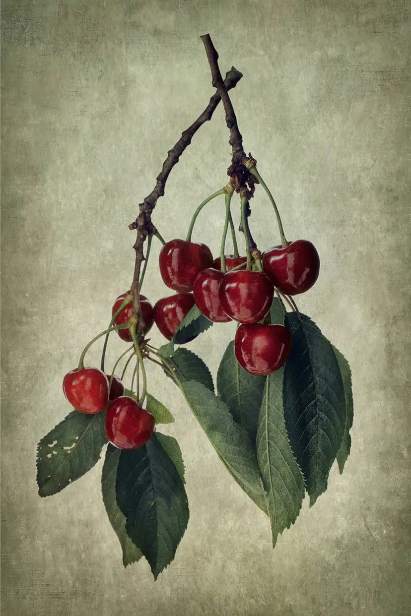 Prunus Avium L. 'Early Purple Guigne'　桜桃　日の出 by Masumi Shiohara