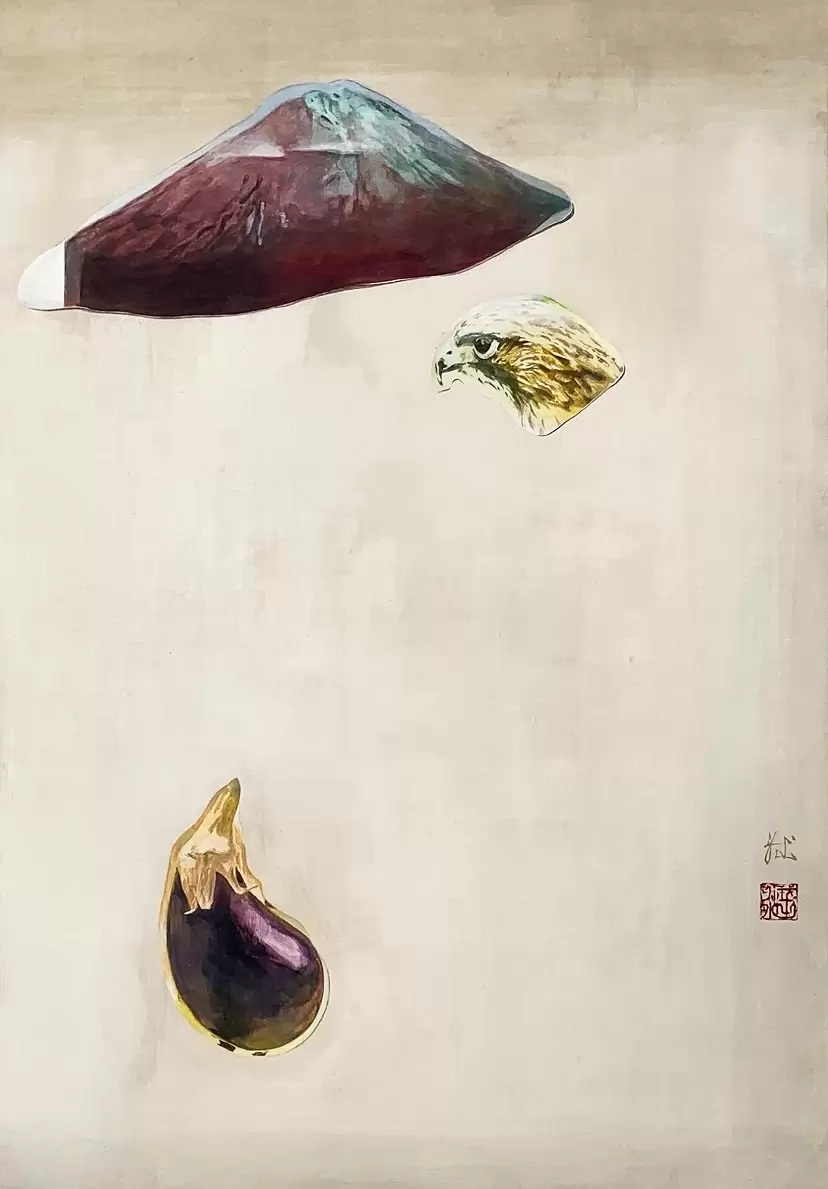 Labels/Fuji Hawk Eggplant by Oshima Naoya