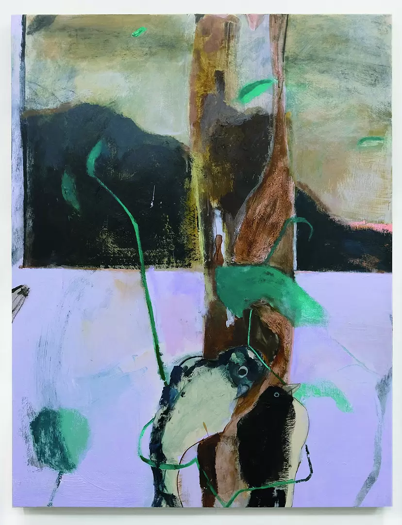 a large window in another's house, a silent bird by Hinako Matsuoka