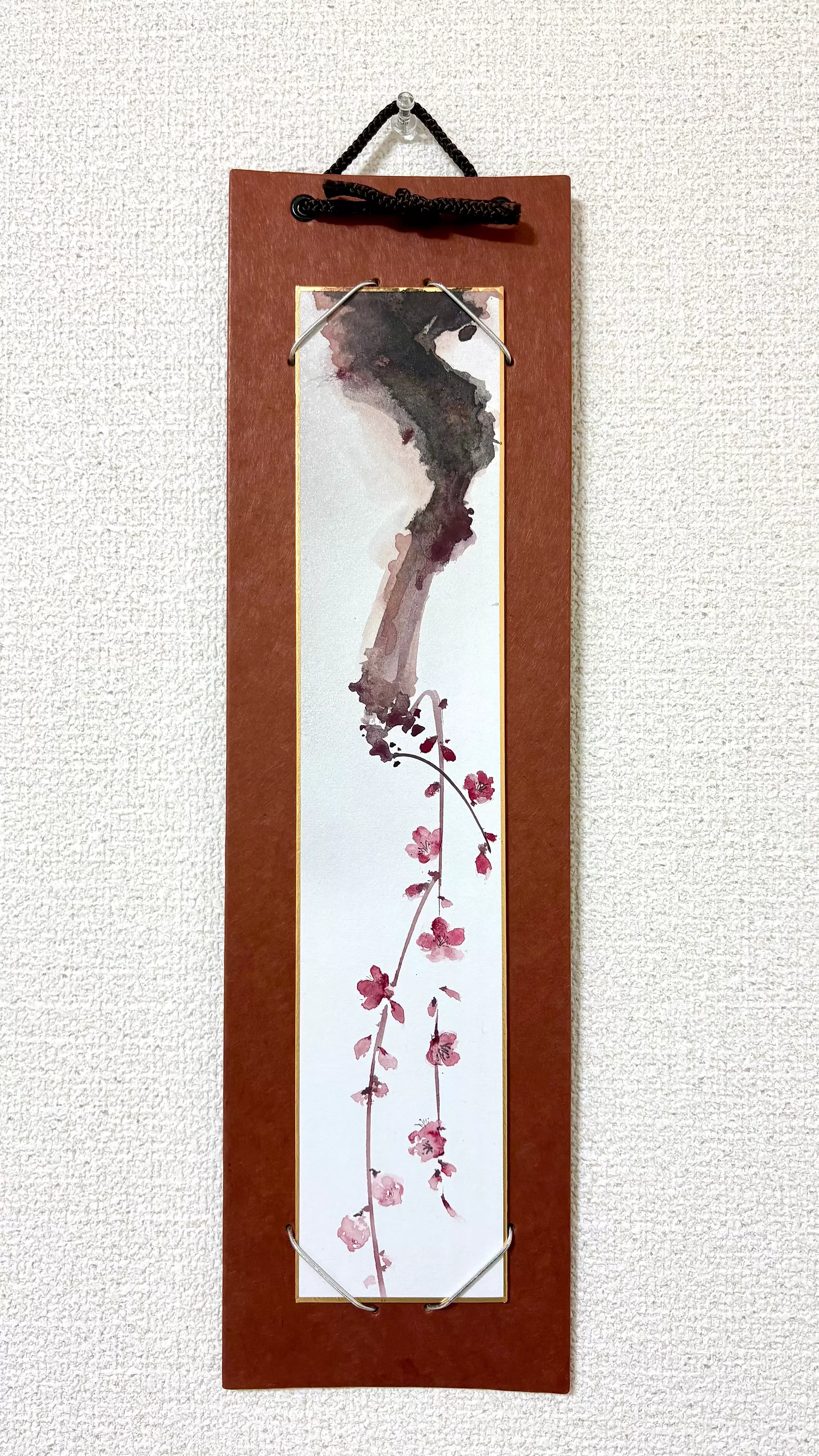 短冊 紅梅