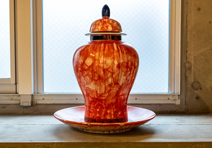 Osmosis #pot red by Akira Fujimoto