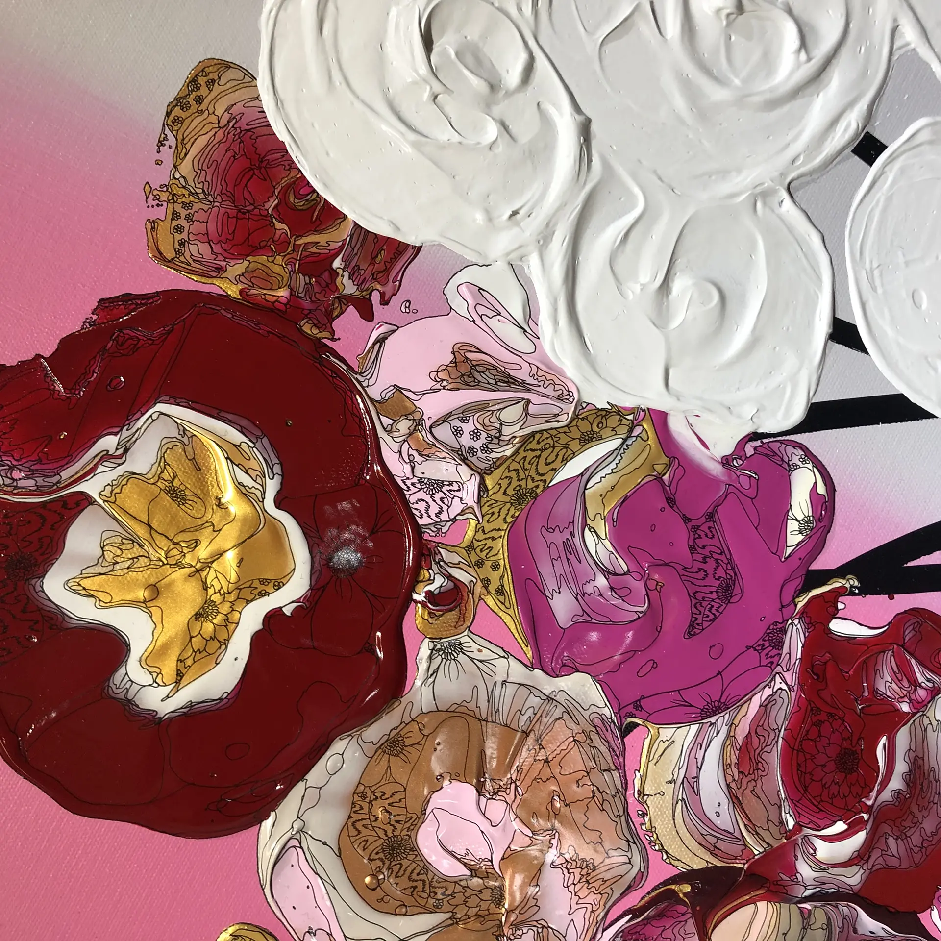 Abstract Bouquet (Pink Gradation x Pink) by 奥田雄太 | 現代アート