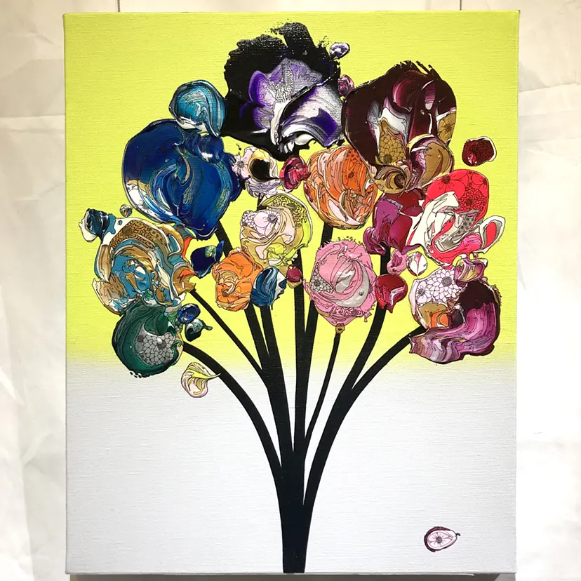 Abstract Single Flower 240720 (Gary x Gold) by yutaokuda