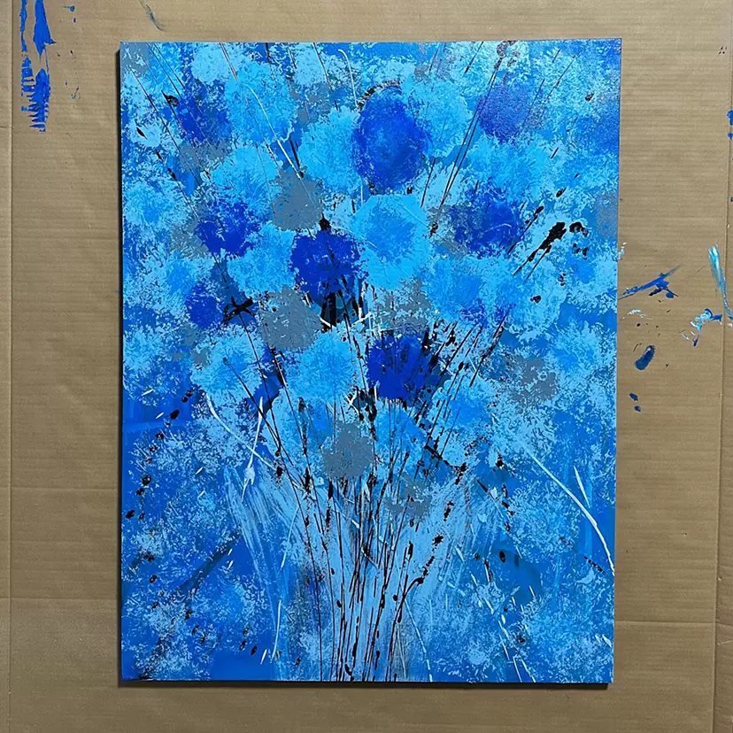Blue Flowers by tsumichara