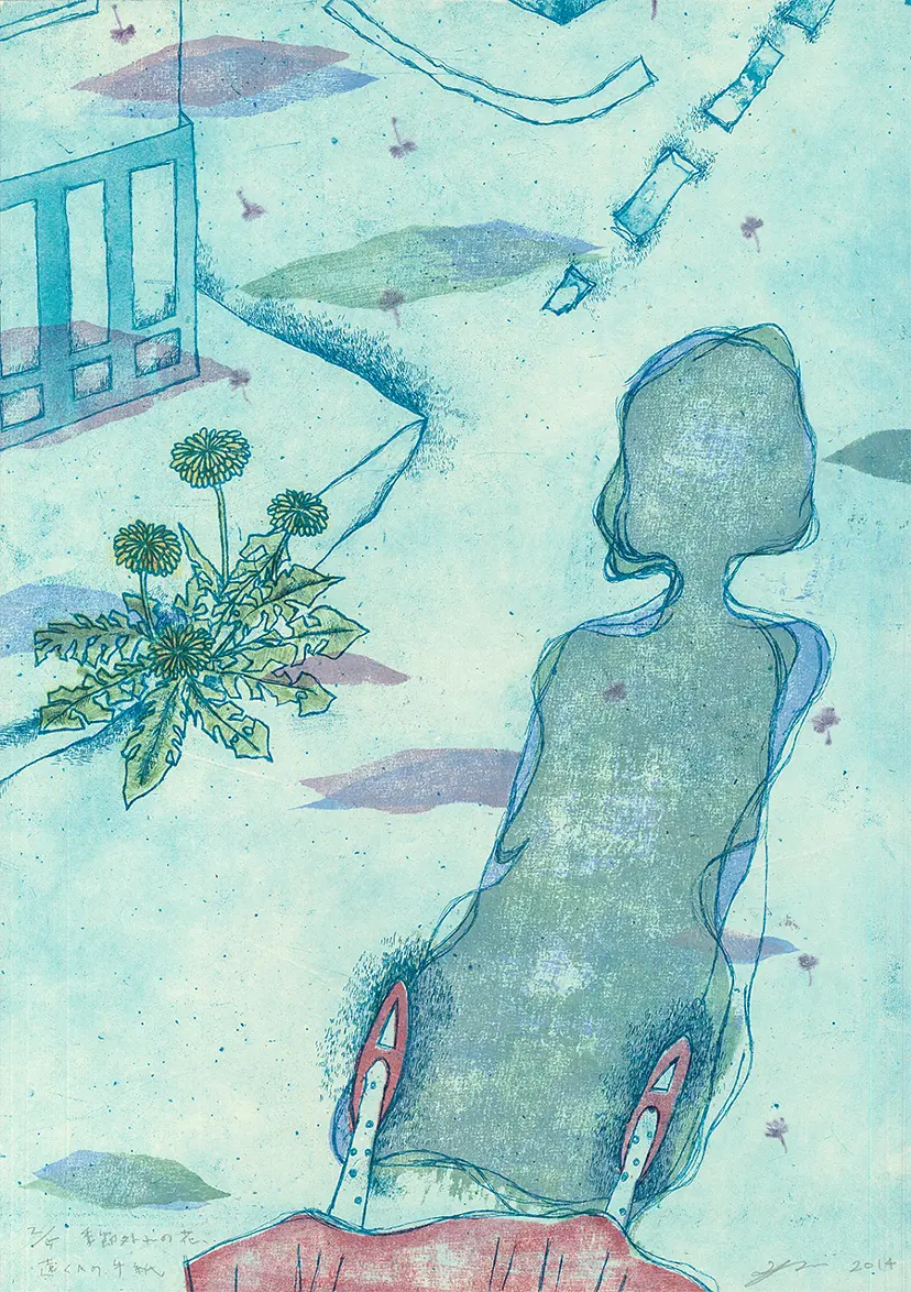 季節外れの花、遠くへの手紙 by 山路絵子