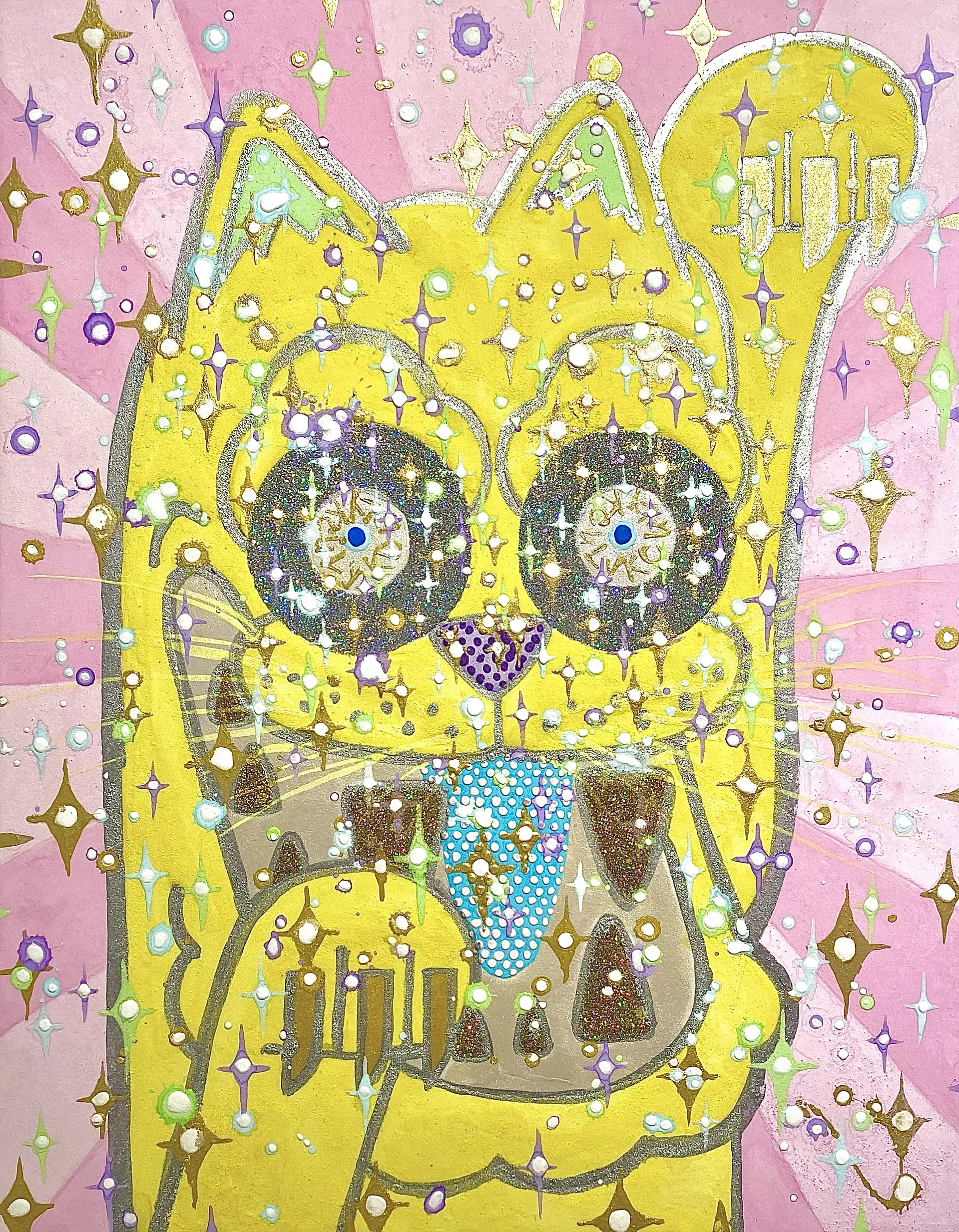 超黄招キ猫様 by Shinichi Wakasa | Online art store for