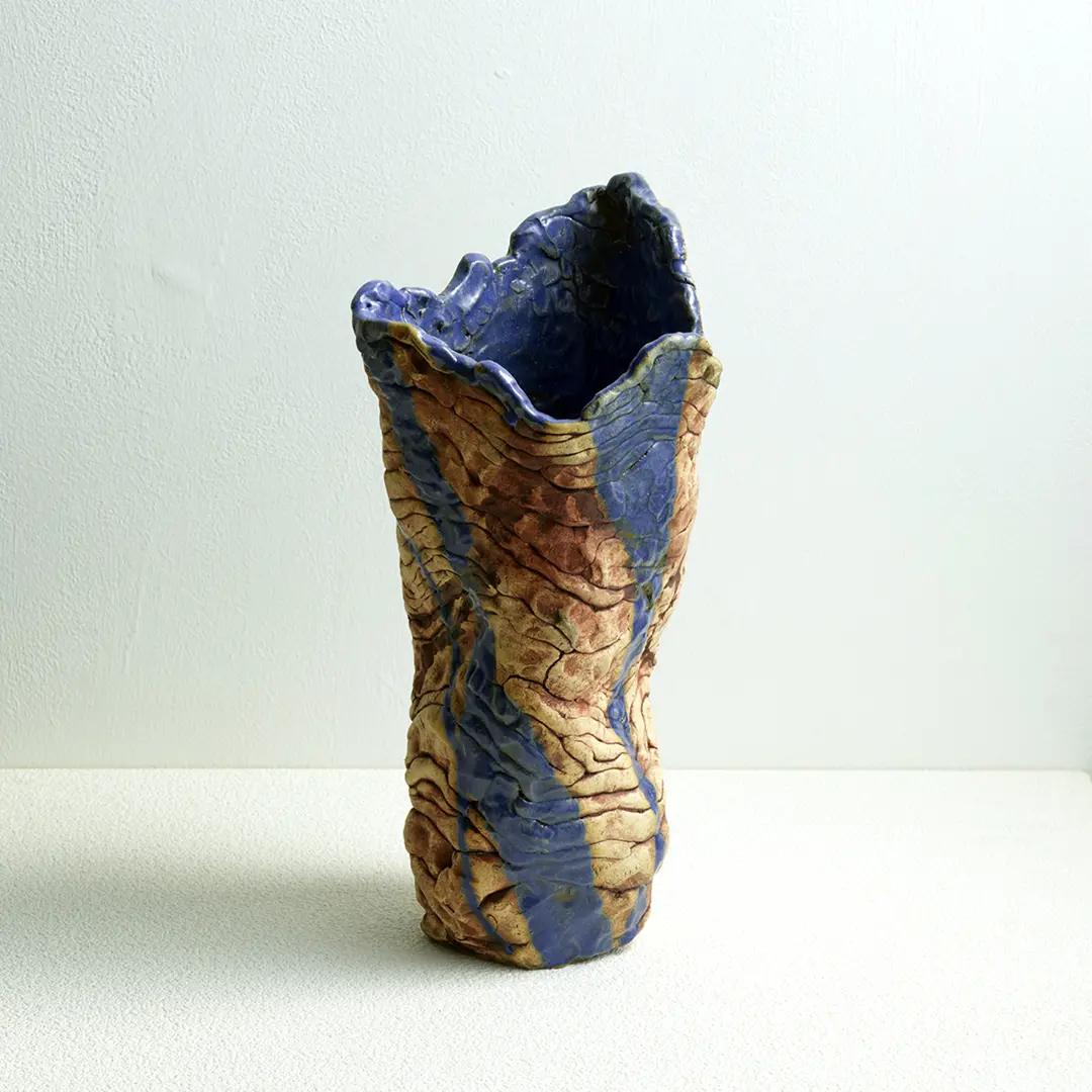 木村盛伸作　釣青釉篇壺 木村盛伸作 釣青釉篇壺