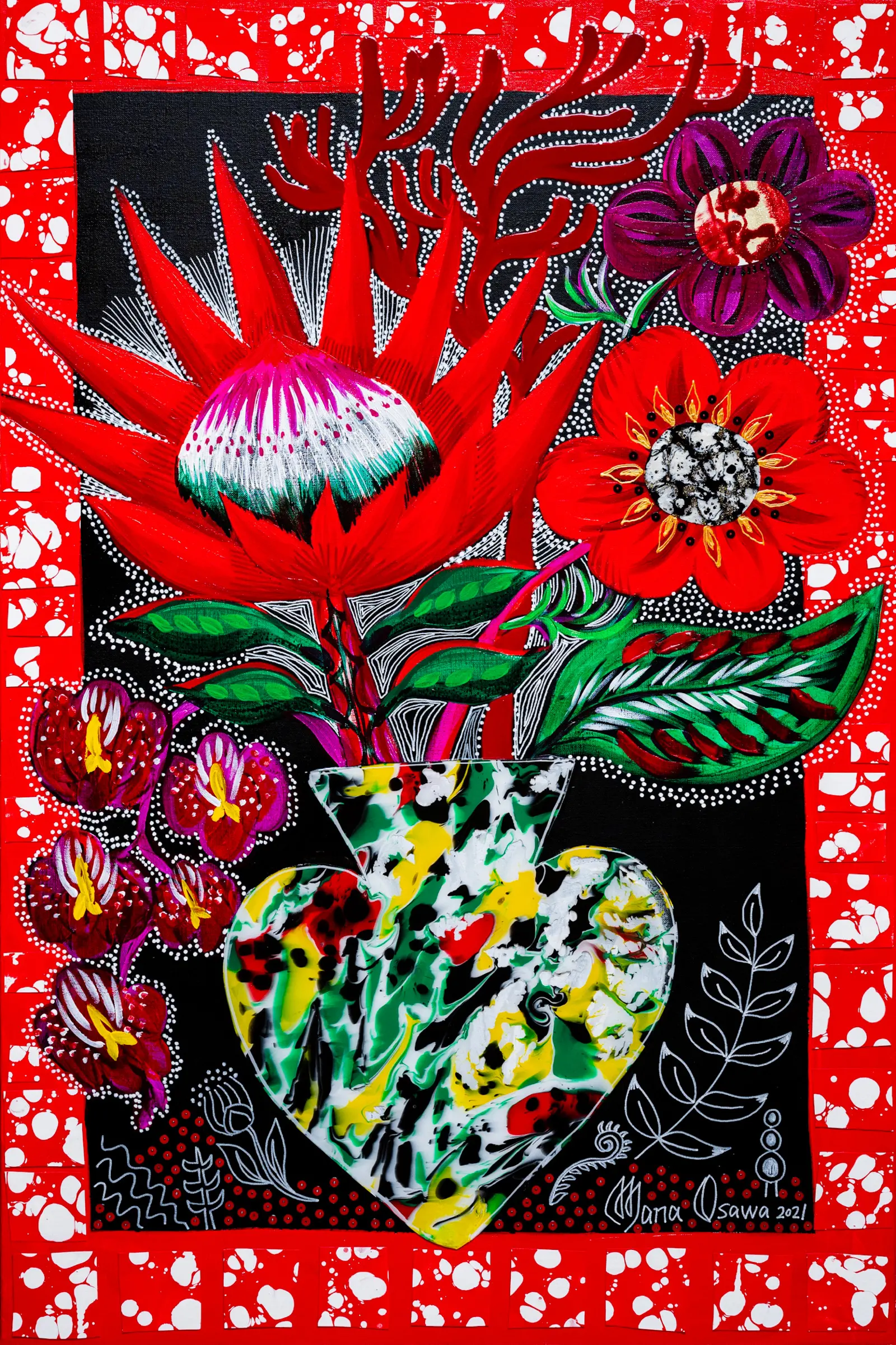 Fabulous Flowers Red coral