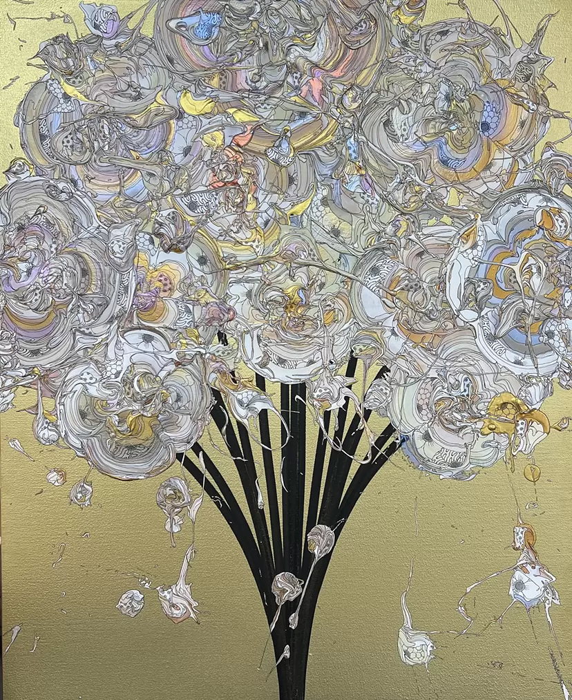 Abstract Bouquet 251108 (Brass Gold x Gold) by 奧田雄太
