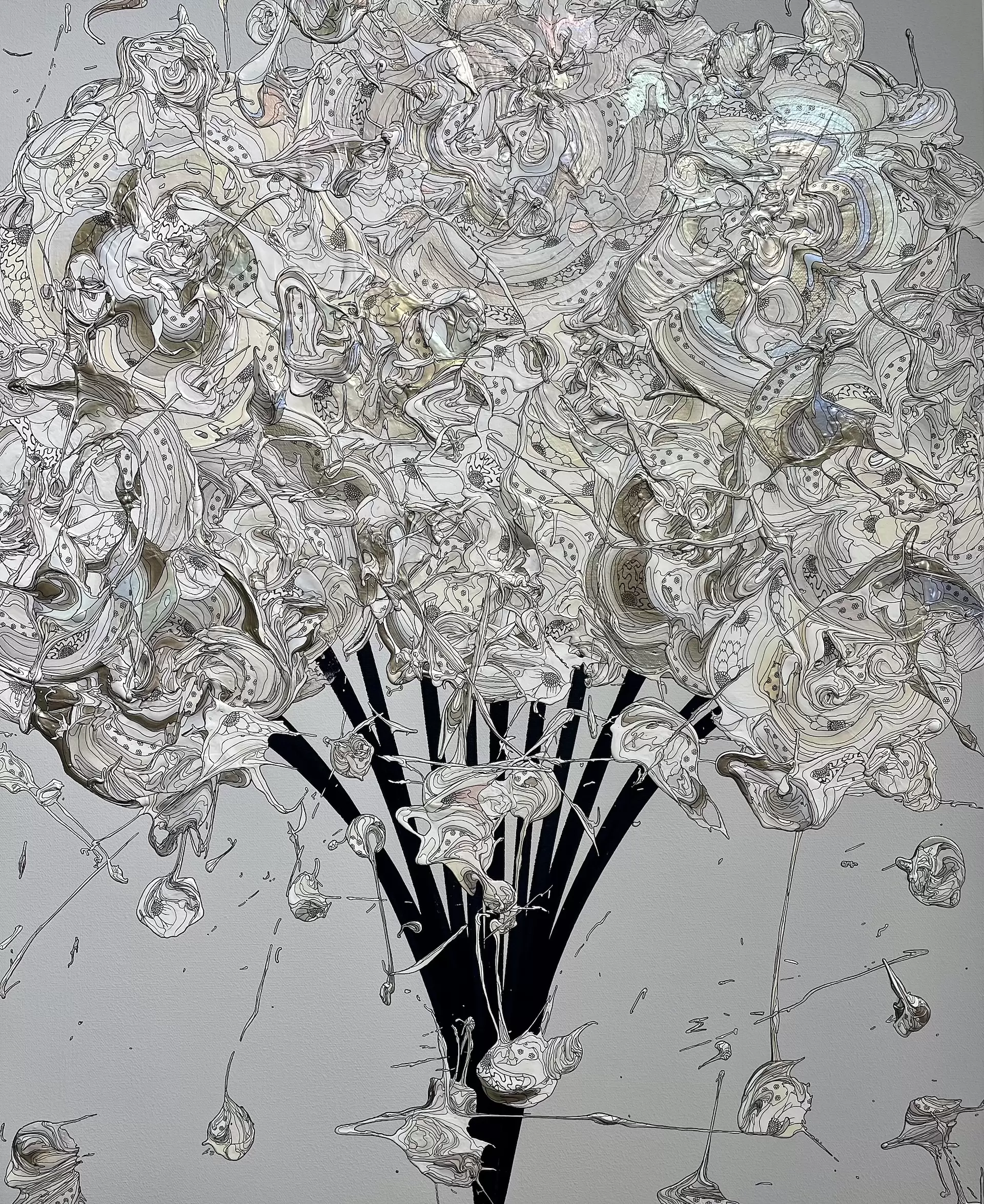 Abstract Bouquet 250812 (Whity Gray x Silver)