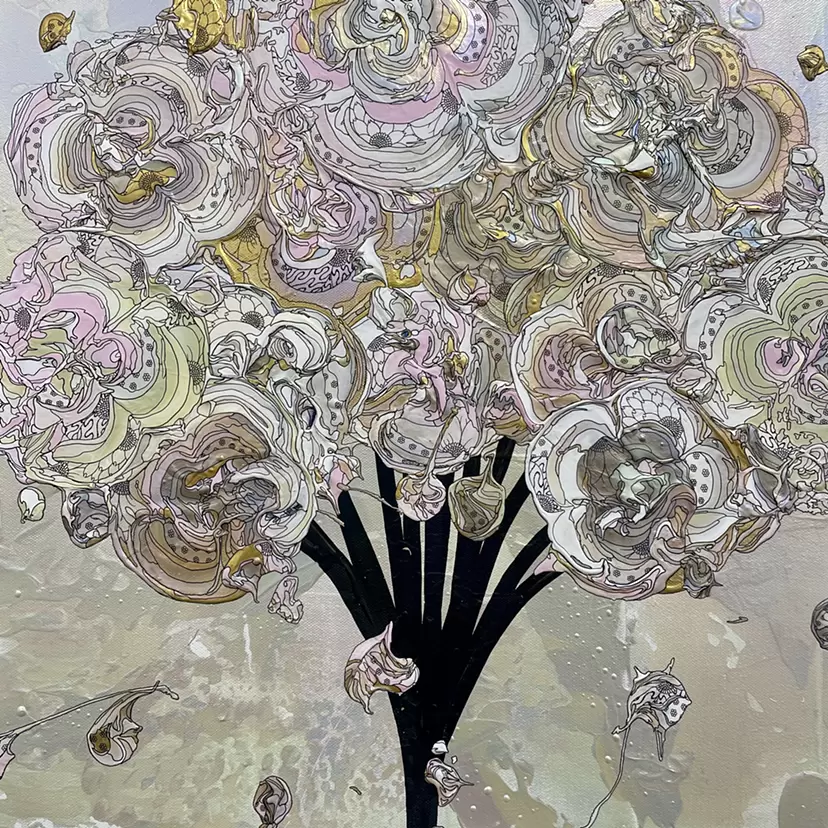 Abstract Bouquet 260219 (Aurora x Pastel Pink) by 奥田雄太