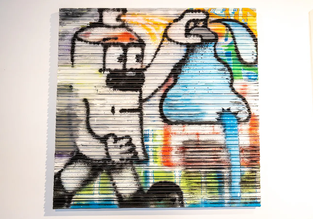 Painting with junk spray