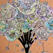 Abstract Bouquet 260219 (Orange x Pastel Pink)