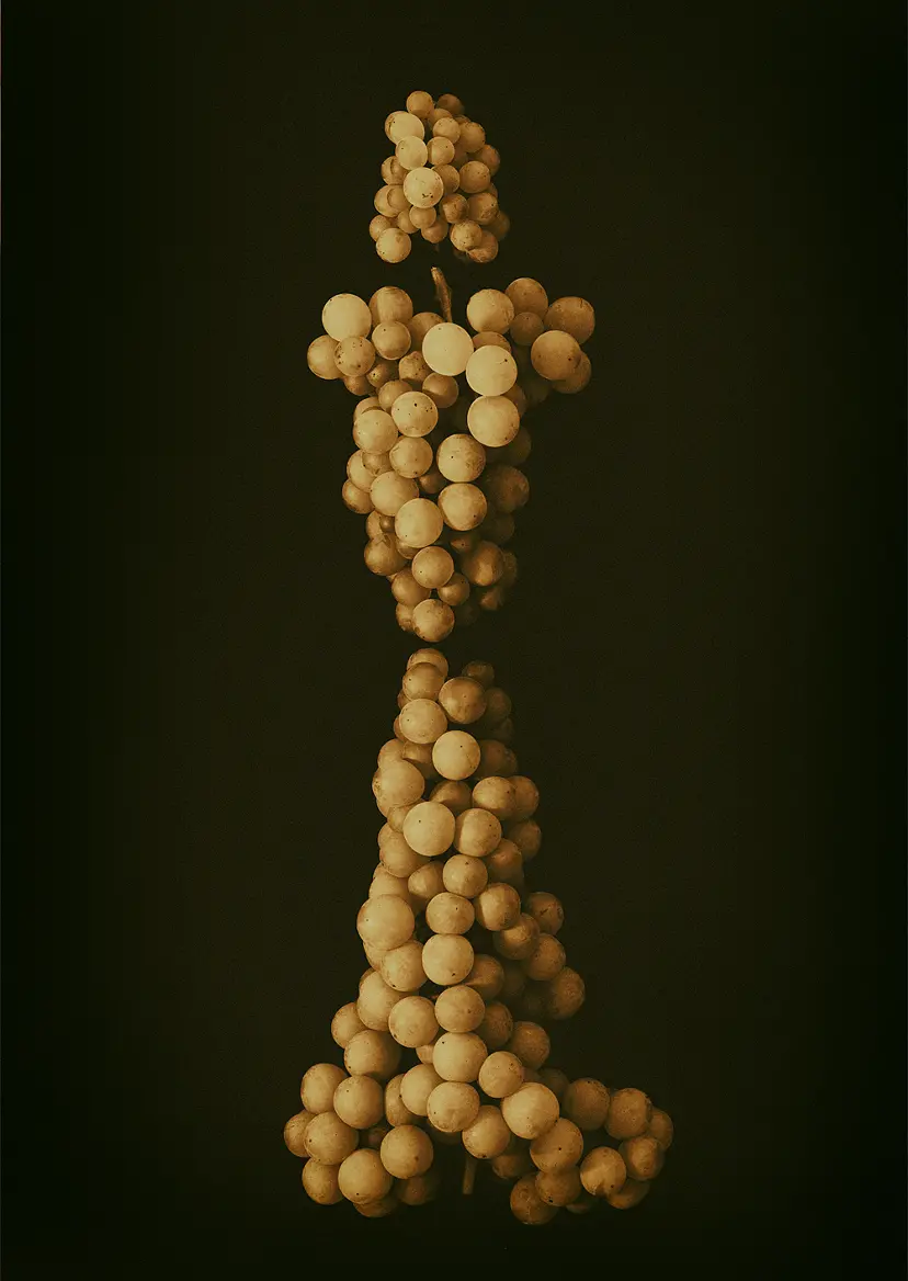 Portrait of fruits 'Dressed grapes' by Masumi Shiohara