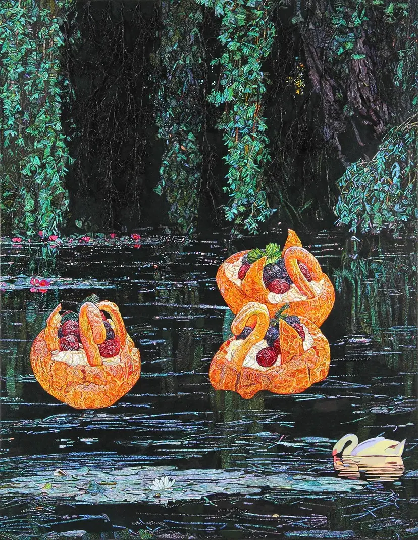Le lac de cygnes a la creme（アクリルアート）