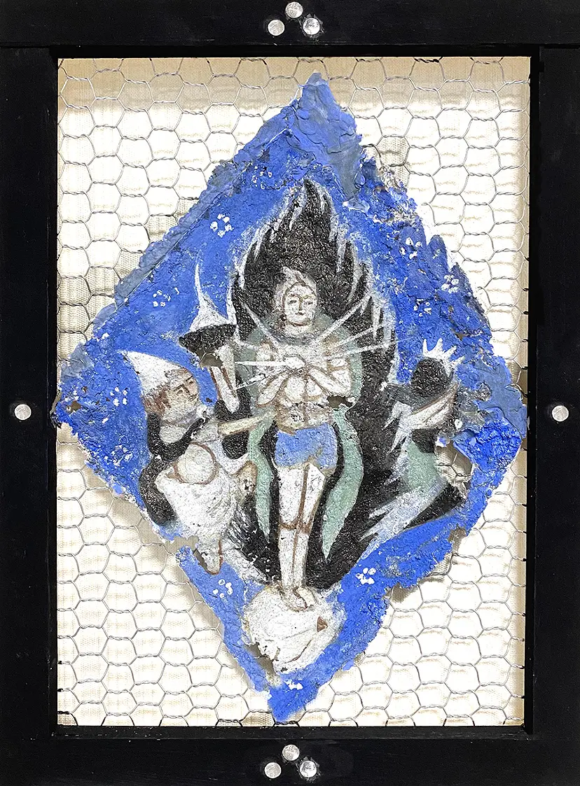 Fragment of mural (blue) by 江原梨沙子