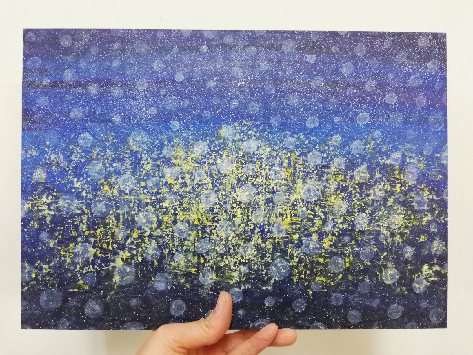 雪の夜、光の町で by 高尾美智 | 現代アートの販売・通販 | ArtSticker