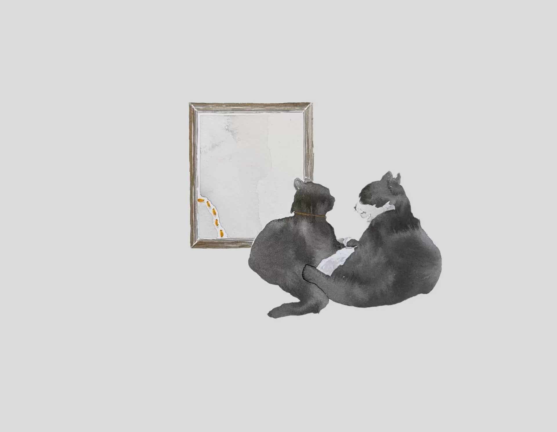 寄り添う猫たち