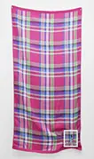 PLUS_RALPH LAUREN_pink madras check bath towel 