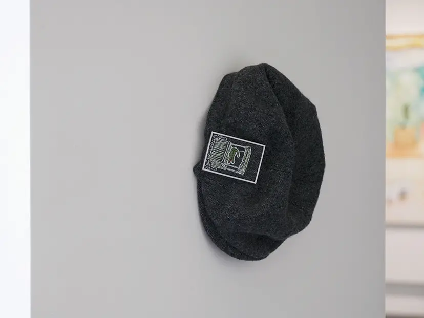 PLUS_LACOSTE_gray hanting cap   by 久村 卓