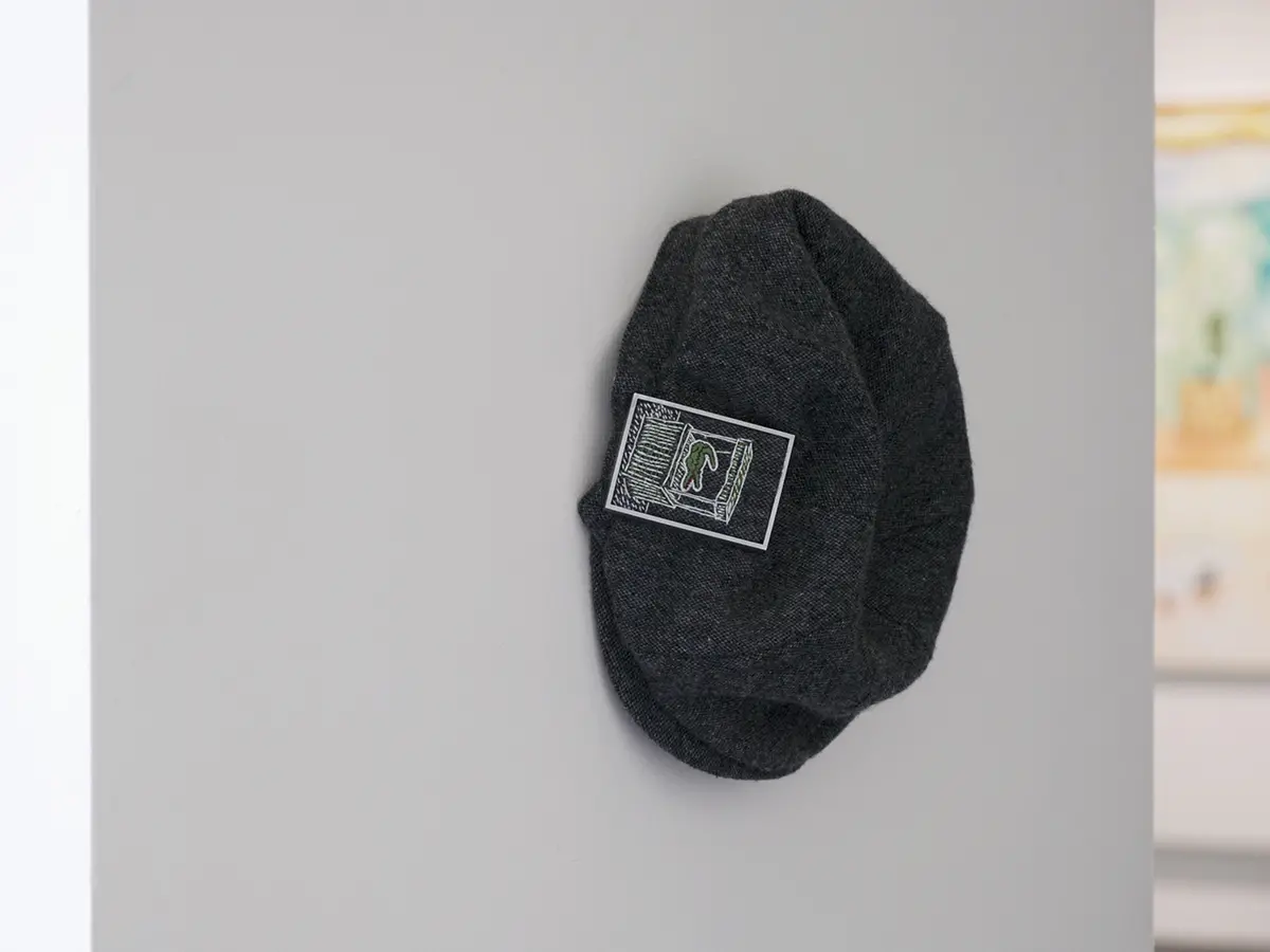 PLUS_LACOSTE_gray hanting cap  