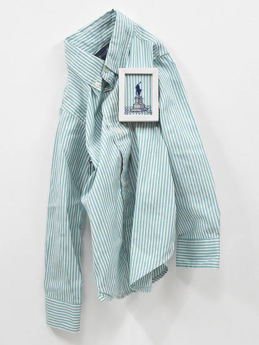 PLUS_Ralph Lauren_emerald green stripe by 久村卓