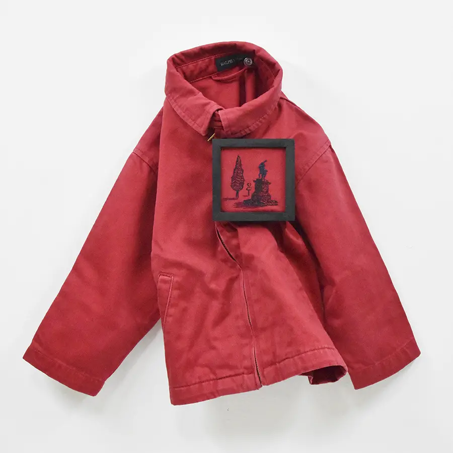 PLUS_RALPH LAUREN_red blouson 90
