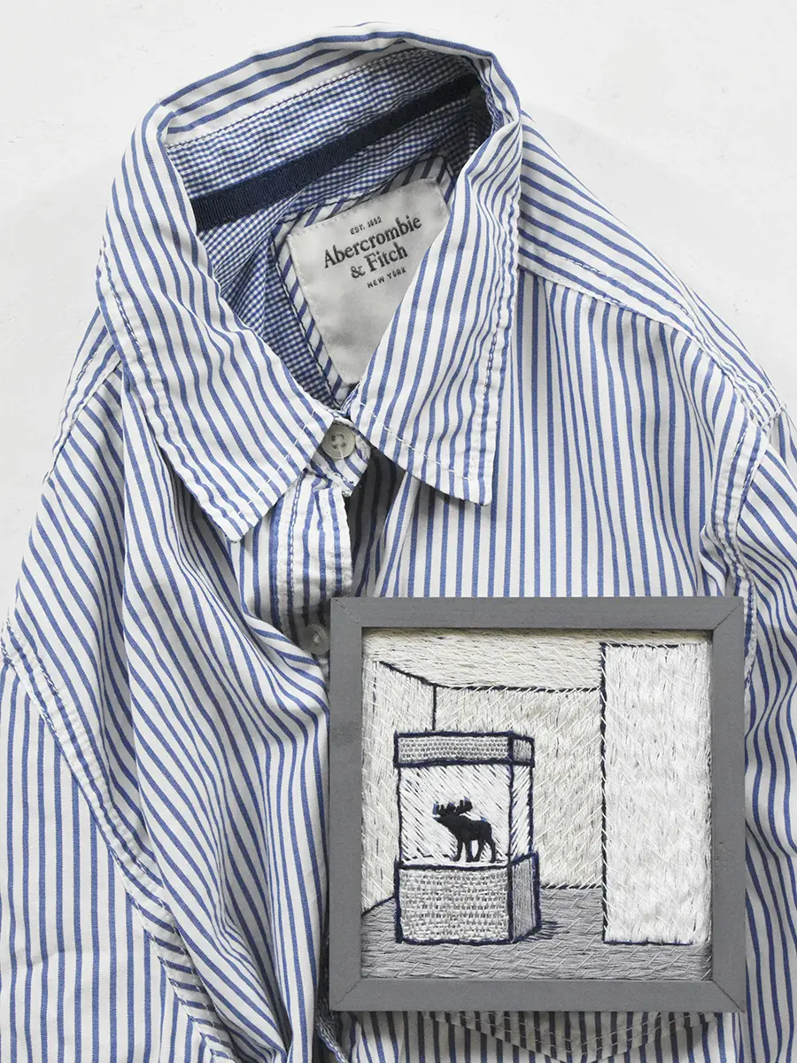 PLUS_Abercrombie & Fitch_blue stripe