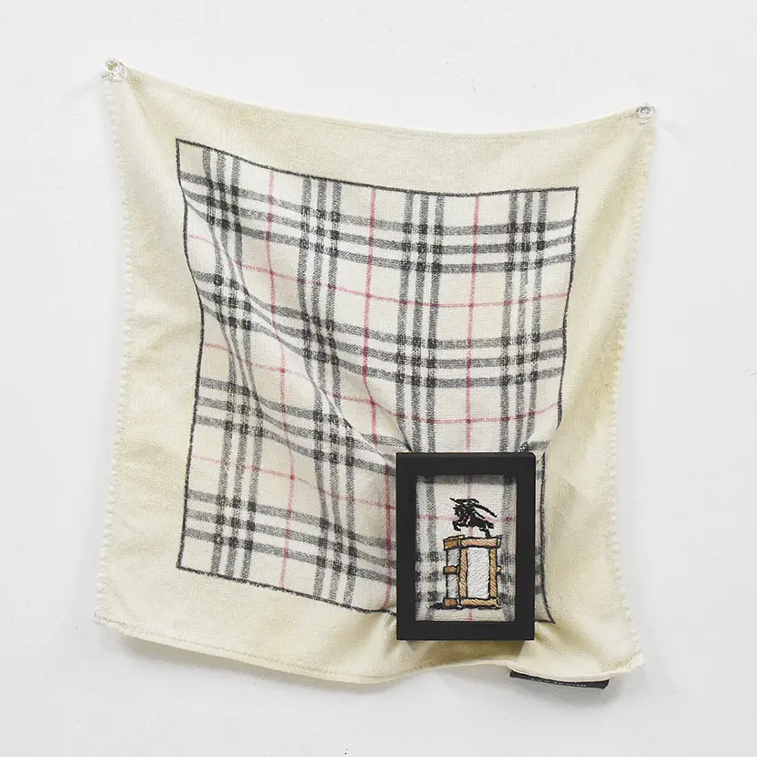 PLUS_BERBERRY_nova check face towel by 久村卓