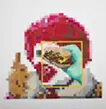 What you see behind the burgers.