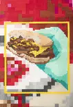 What you see behind the burgers.