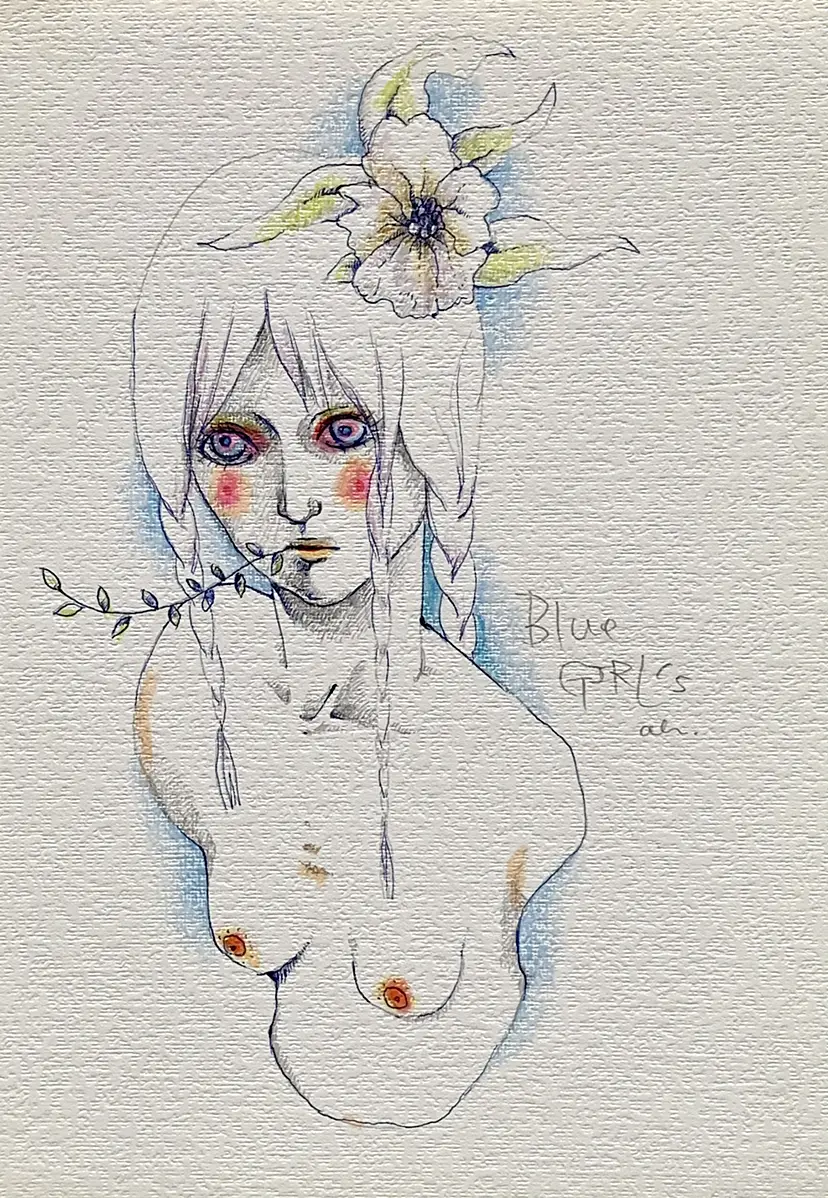 Blue Girl #5 by 福 水琴