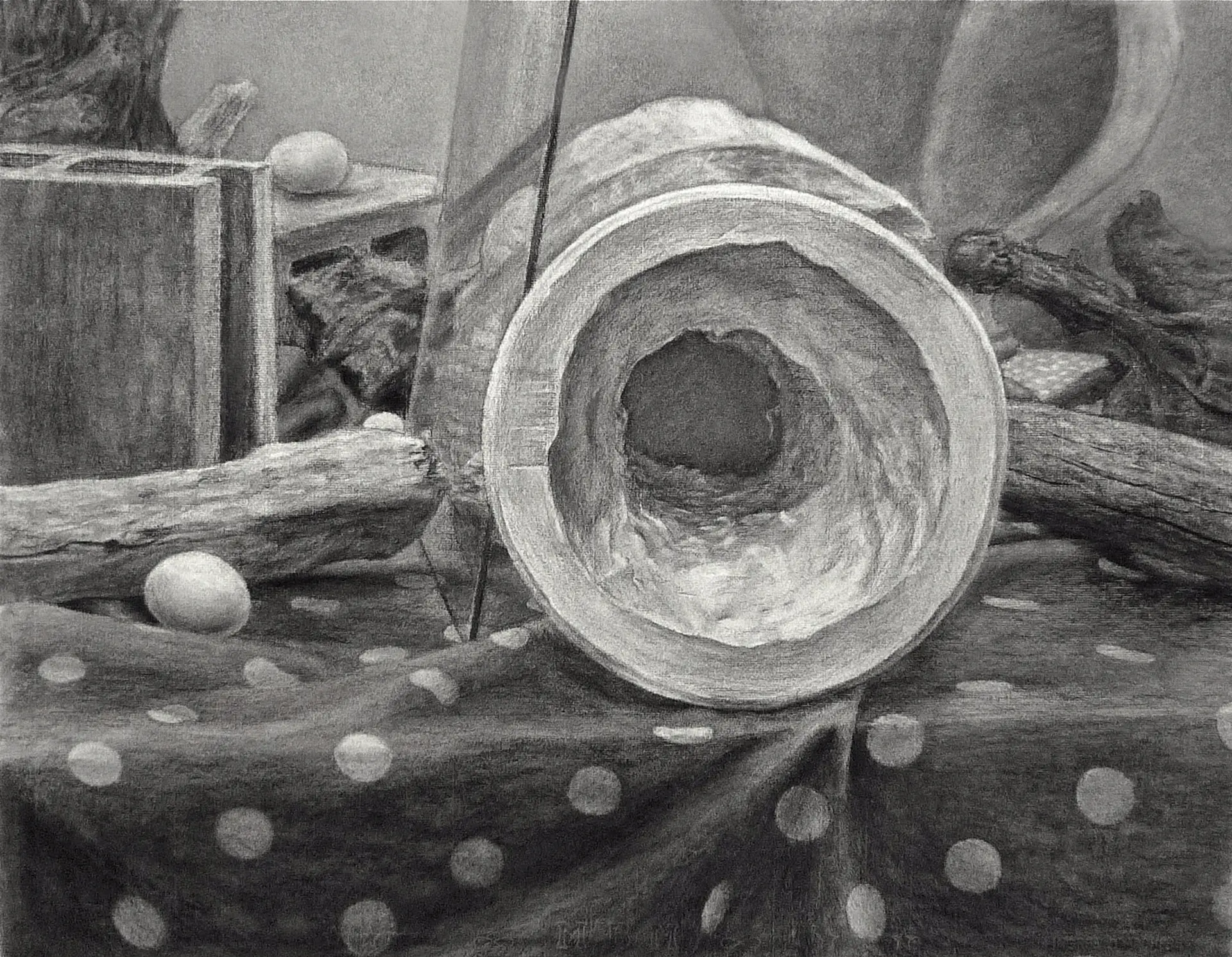 石膏像の底　Bottom of Plaster figure