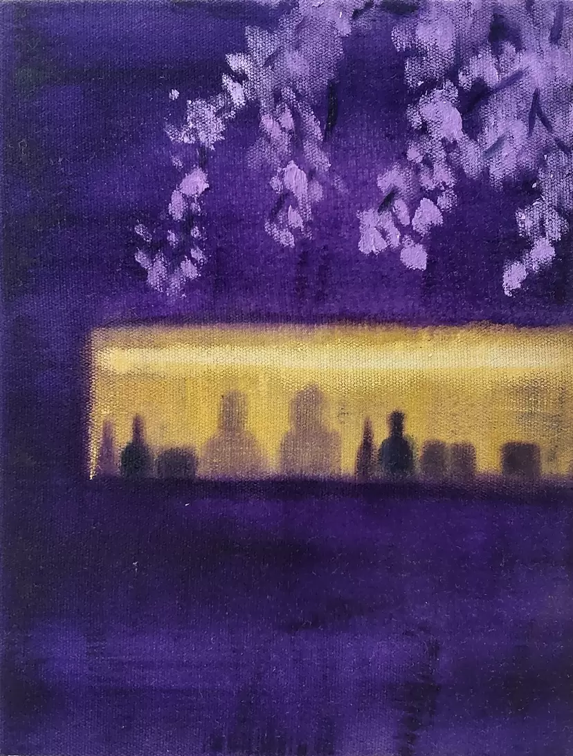Purple Window 2 by 新垣 美奈