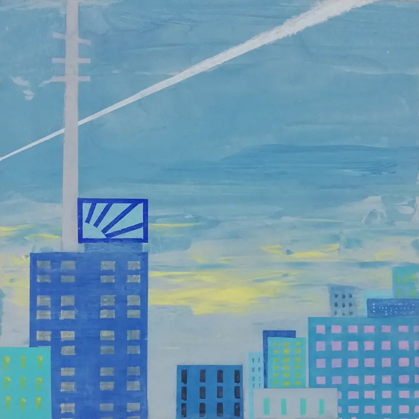 Blue gray evening by Takao Michi