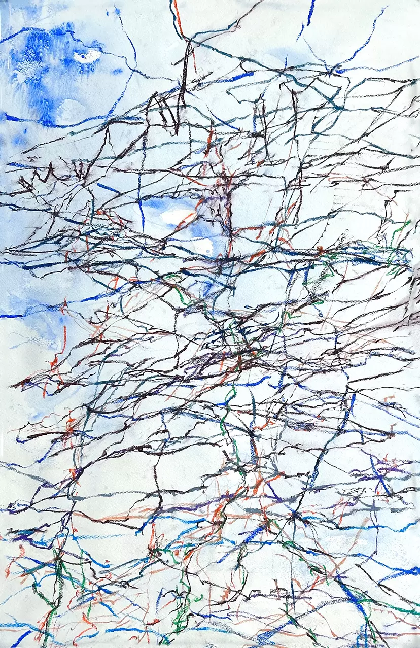 new born - drawings #33 - 音の輪 by 荒井 良二 | 現代アートの販売