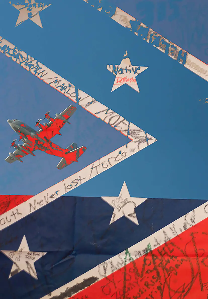 Design of Okinawa (blue & red fighter) Production year 2015-2021 by 伊波リンダ